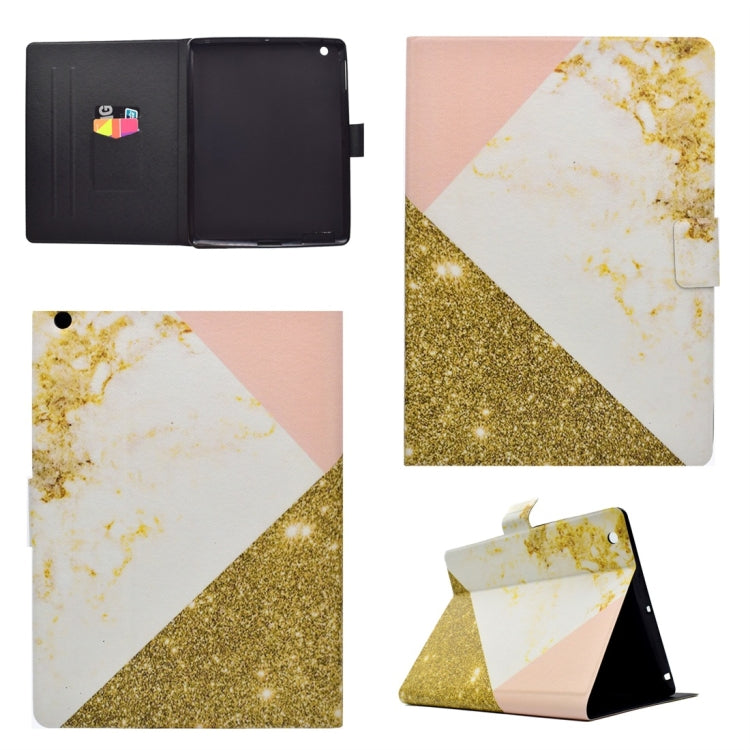 Funda de cuero con tapa horizontal de TPU con soporte y ranura para tarjetas y función de encendido/apagado automático, para iPad 4, para iPad 10.2 / 10.5, para iPad 9.7 (2017)