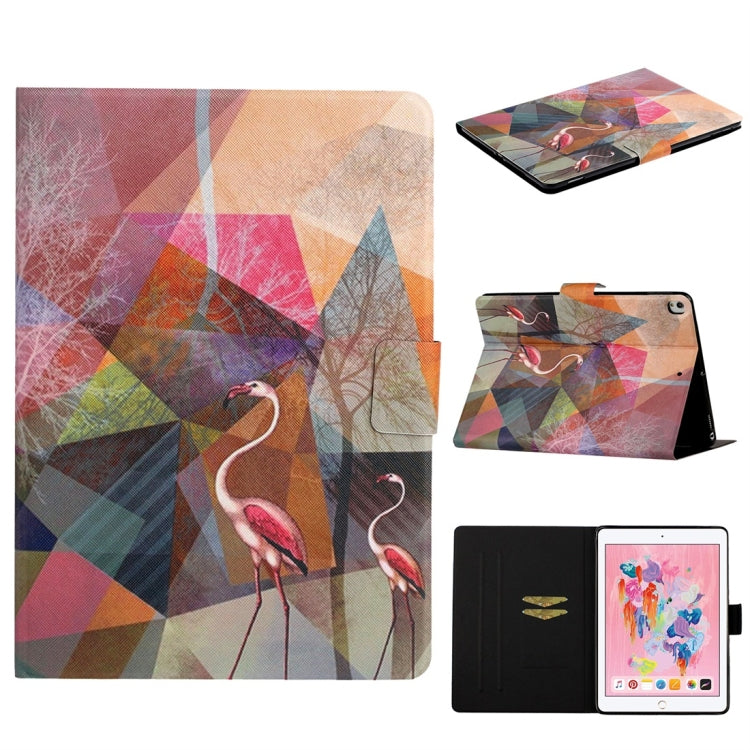 Funda de cuero con tapa horizontal de TPU con soporte y ranura para tarjetas y función de encendido/apagado automático, para iPad 4, para iPad 10.2 / 10.5, para iPad 9.7 (2017)