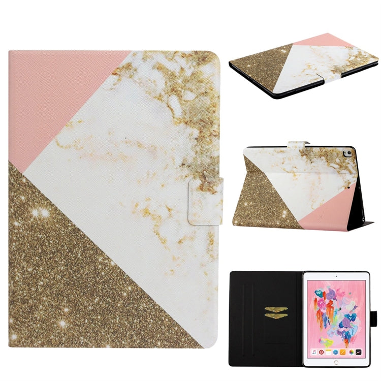 Funda de cuero con tapa horizontal de TPU con soporte y ranura para tarjetas y función de encendido/apagado automático, para iPad 4, para iPad 10.2 / 10.5, para iPad 9.7 (2017)