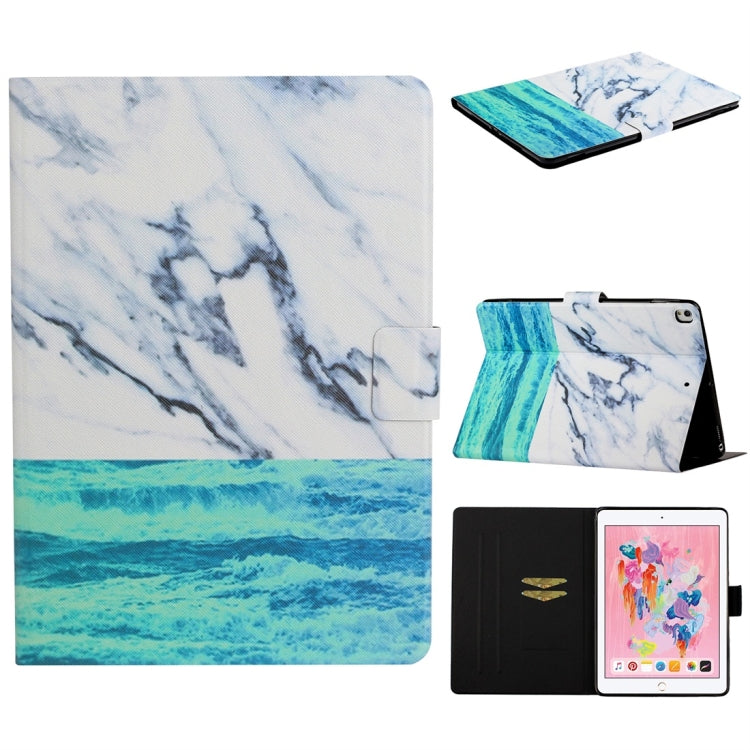 Funda de cuero con tapa horizontal de TPU con soporte y ranura para tarjetas y función de encendido/apagado automático, para iPad 4, para iPad 10.2 / 10.5, para iPad 9.7 (2017)