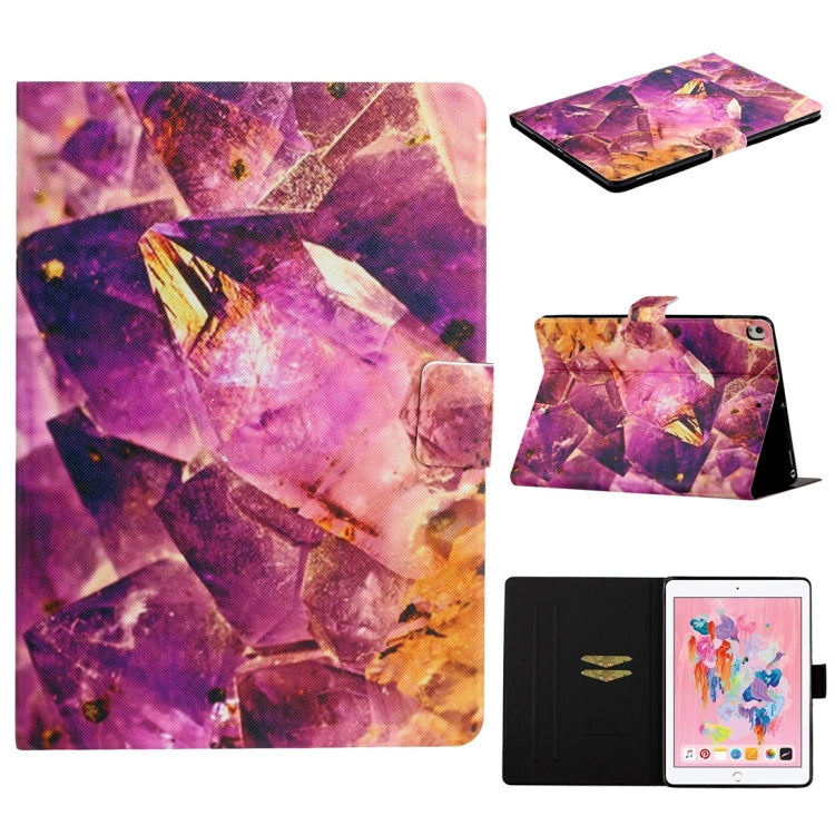 Funda de cuero con tapa horizontal de TPU con soporte y ranura para tarjetas y función de encendido/apagado automático, para iPad 4, para iPad 10.2 / 10.5, para iPad 9.7 (2017)