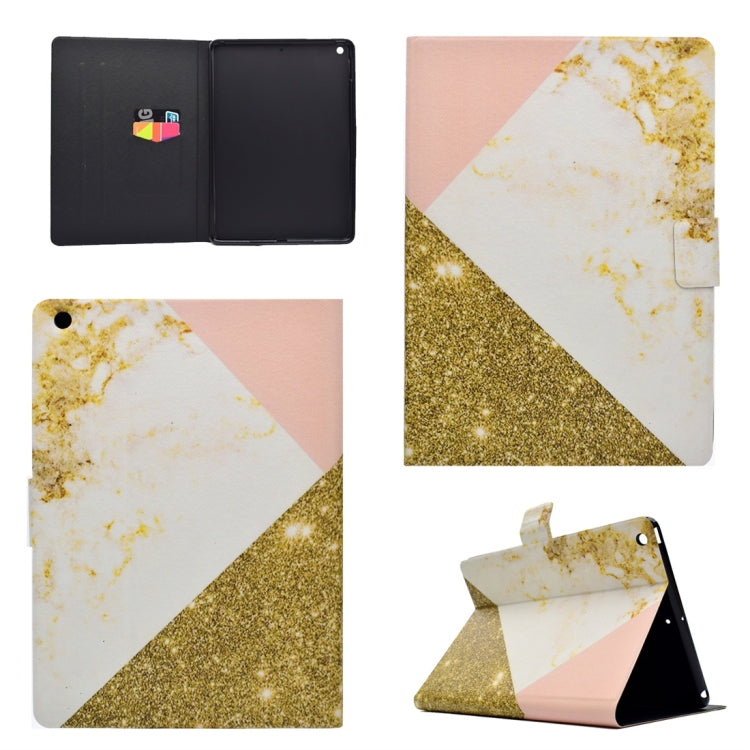 Funda de cuero con tapa horizontal de TPU con soporte y ranura para tarjetas y función de encendido/apagado automático, para iPad 4, para iPad 10.2 / 10.5, para iPad 9.7 (2017)