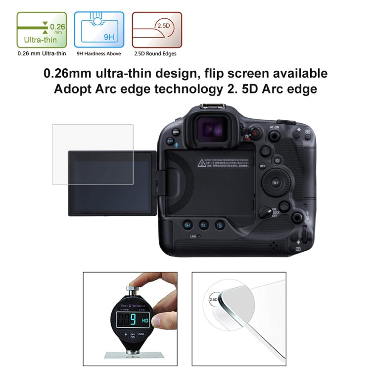 Canon EOS R3 Tempered Glass Screen Protector – 0.26mm 9H 2.5D