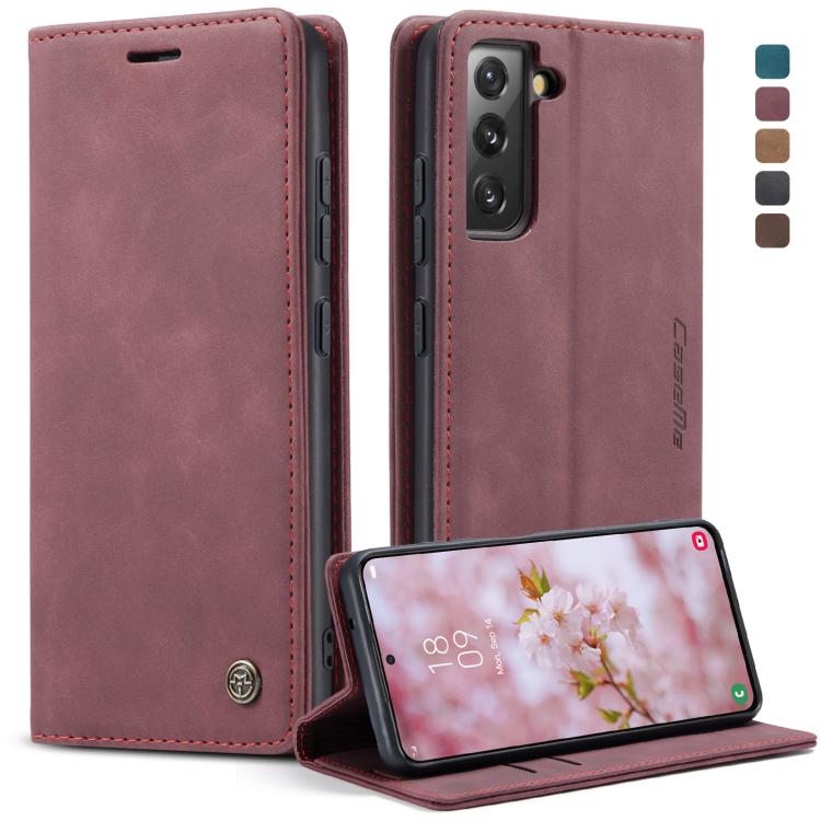 Funda tipo cartera CaseMe 013 de piel esmerilada retro – Samsung Galaxy S22+ y Xiaomi Redmi Note 11 Pro 5G