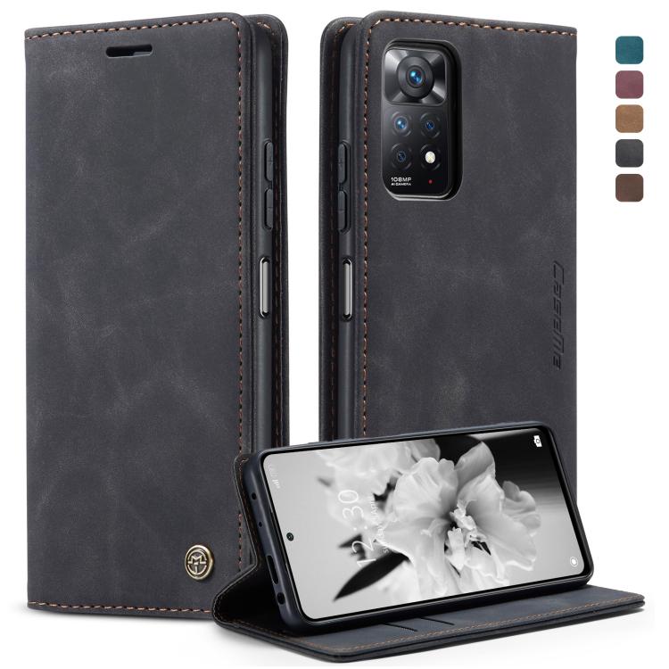 Funda tipo cartera CaseMe 013 de piel esmerilada retro – Samsung Galaxy S22+ y Xiaomi Redmi Note 11 Pro 5G