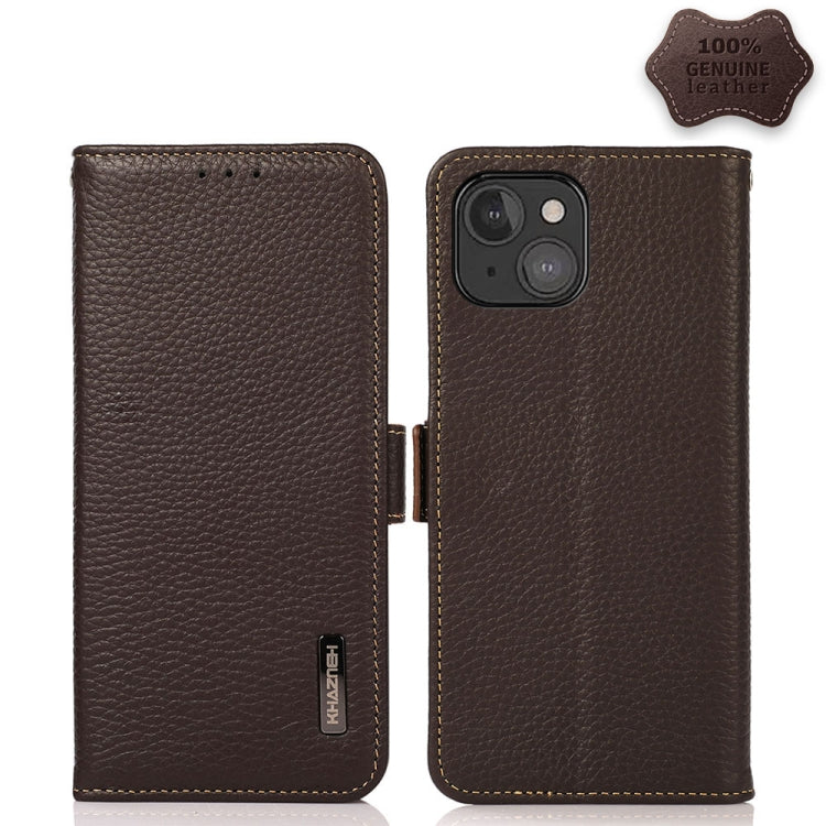 KHAZNEH Genuine Leather RFID Wallet Case with Magnetic Closure – iPhone 12 / 13 Series