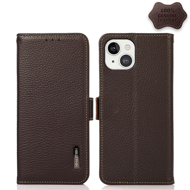 KHAZNEH Genuine Leather RFID Wallet Case with Magnetic Closure – iPhone 12 / 13 Series