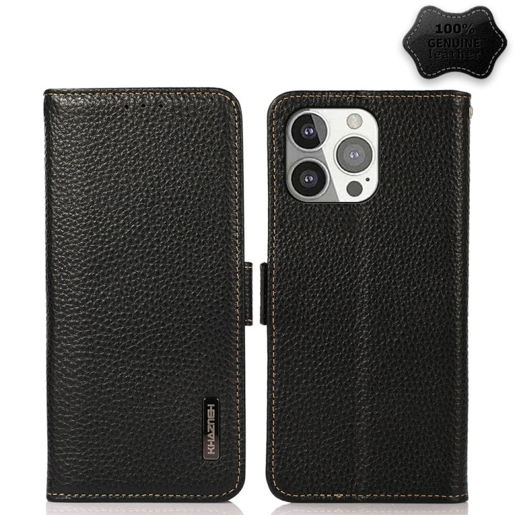 KHAZNEH Genuine Leather RFID Wallet Case with Magnetic Closure – iPhone 12 / 13 Series