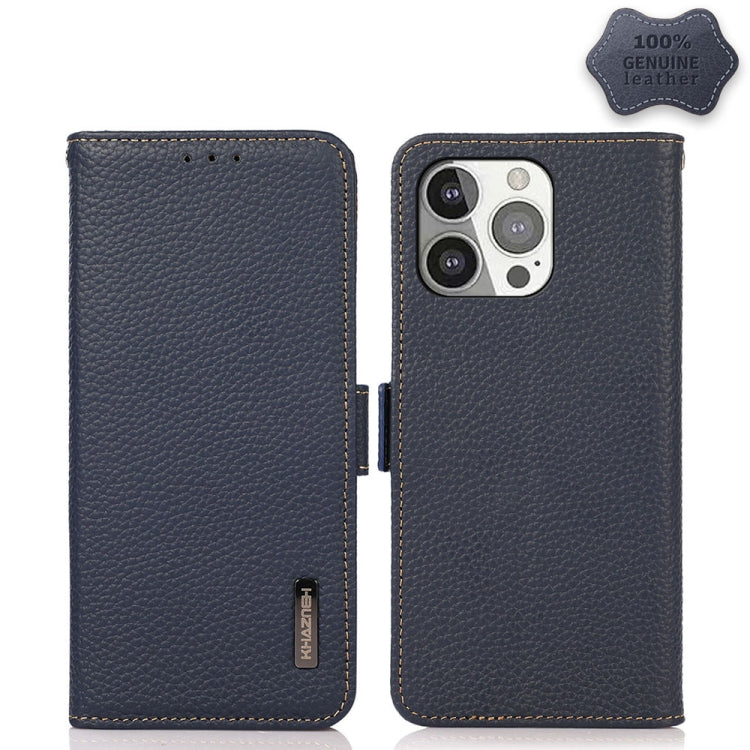 KHAZNEH Genuine Leather RFID Wallet Case with Magnetic Closure – iPhone 12 / 13 Series