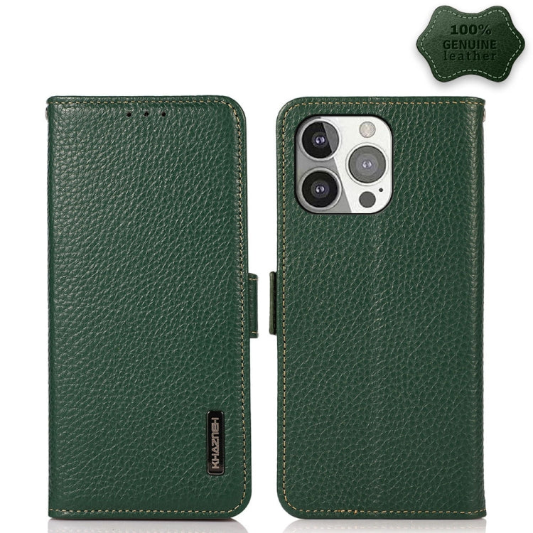 KHAZNEH Genuine Leather RFID Wallet Case with Magnetic Closure – iPhone 12 / 13 Series