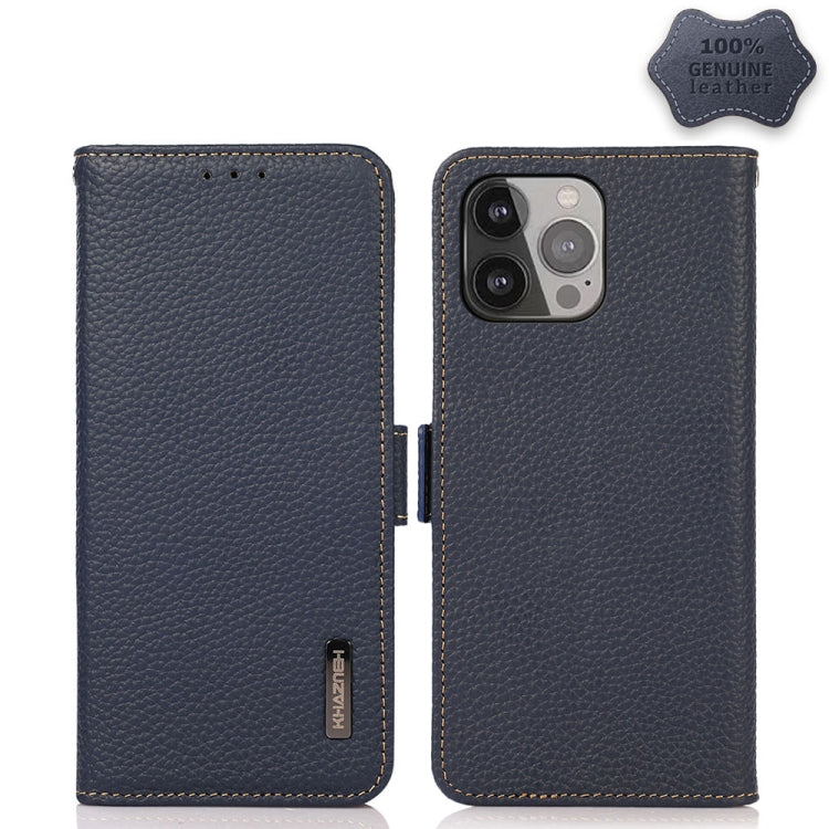 KHAZNEH Genuine Leather RFID Wallet Case with Magnetic Closure – iPhone 12 / 13 Series
