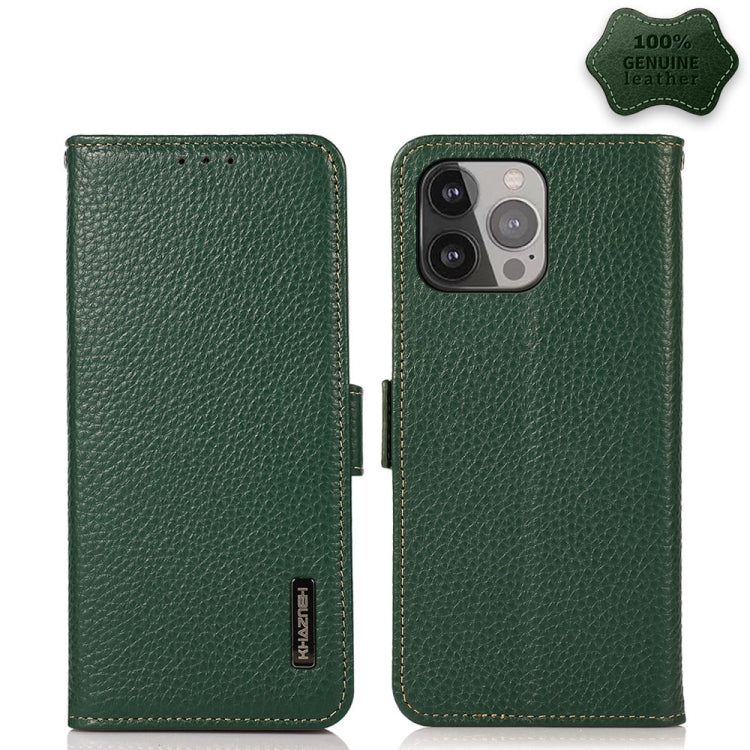 KHAZNEH Genuine Leather RFID Wallet Case with Magnetic Closure – iPhone 12 / 13 Series