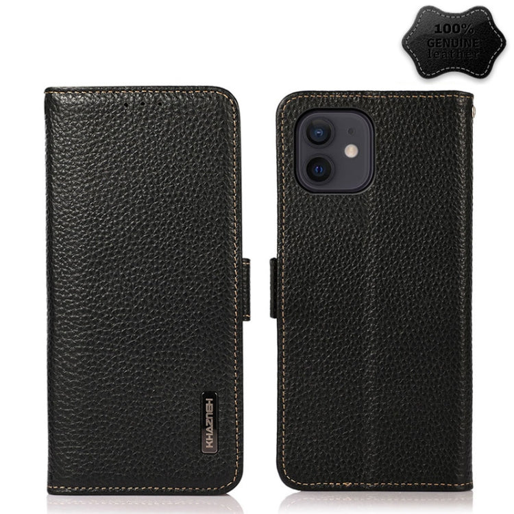 KHAZNEH Genuine Leather RFID Wallet Case with Magnetic Closure – iPhone 12 / 13 Series