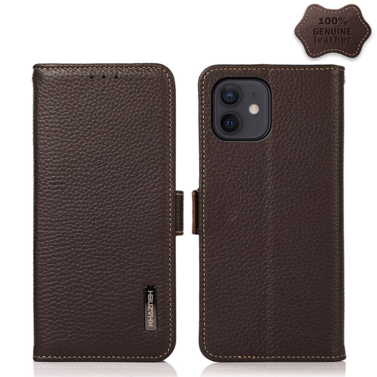 KHAZNEH Genuine Leather RFID Wallet Case with Magnetic Closure – iPhone 12 / 13 Series
