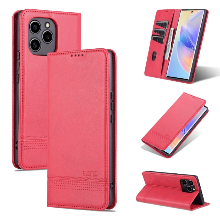 AZNS Magnetic Flip Leather Phone Case with Card Slots & Wallet