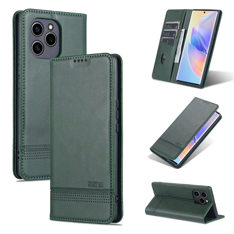 AZNS Magnetic Flip Leather Phone Case with Card Slots & Wallet