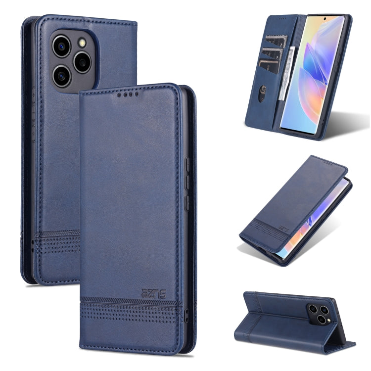 AZNS Magnetic Flip Leather Phone Case with Card Slots & Wallet
