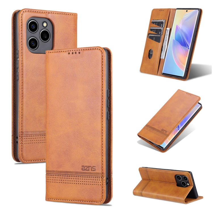 AZNS Magnetic Flip Leather Phone Case with Card Slots & Wallet