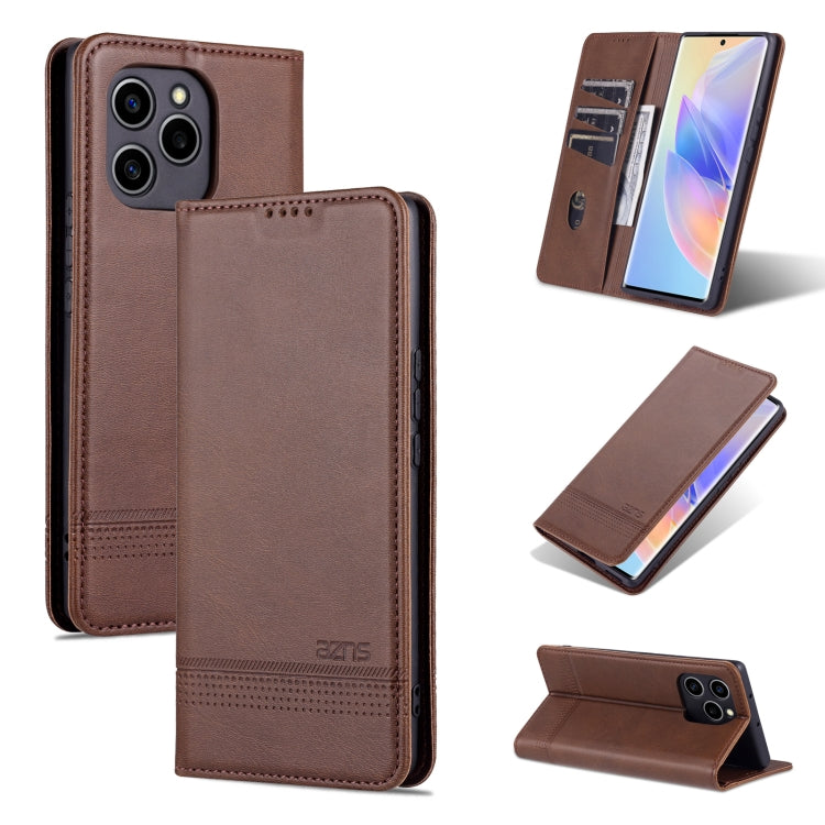 AZNS Magnetic Flip Leather Phone Case with Card Slots & Wallet