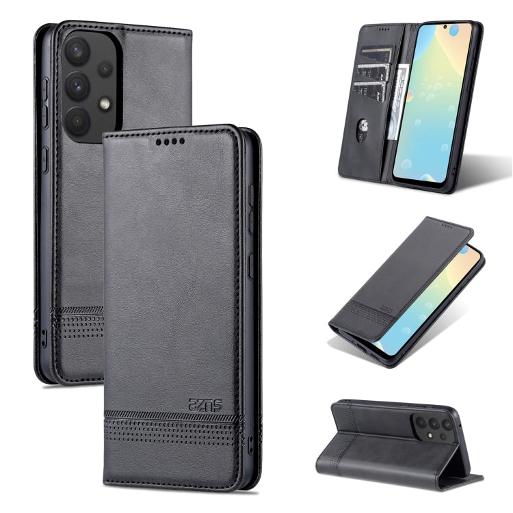 AZNS Magnetic Flip Leather Phone Case with Card Slots & Wallet