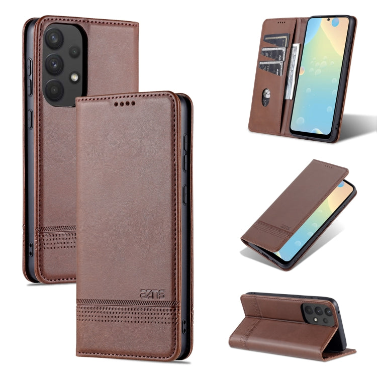 AZNS Magnetic Flip Leather Phone Case with Card Slots & Wallet