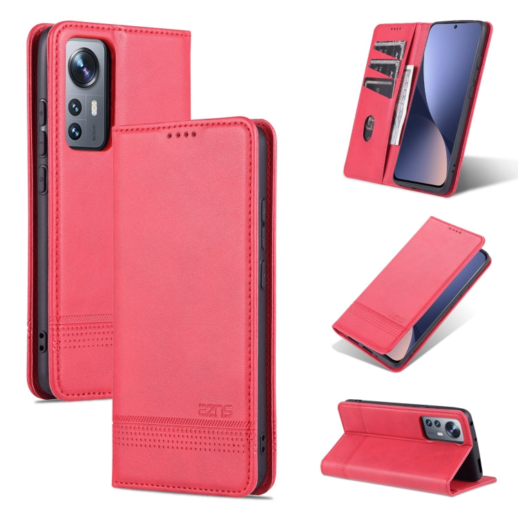 AZNS Magnetic Flip Leather Phone Case with Card Slots & Wallet