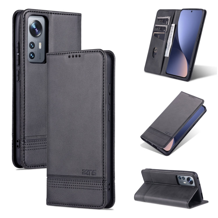 AZNS Magnetic Flip Leather Phone Case with Card Slots & Wallet