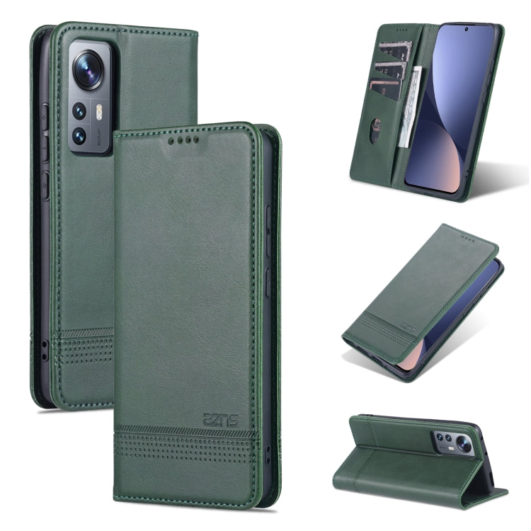 AZNS Magnetic Flip Leather Phone Case with Card Slots & Wallet