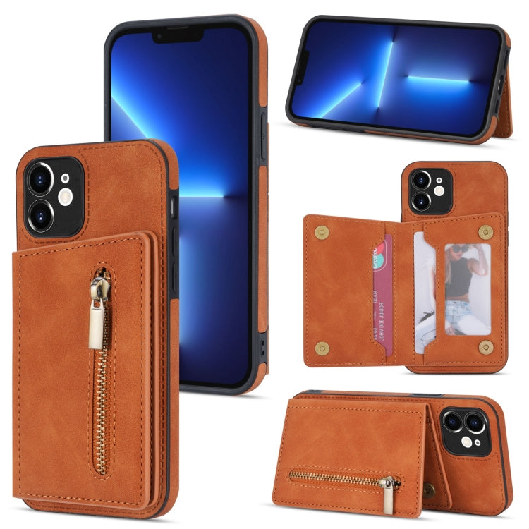 Handyhülle mit Reißverschluss-Kartenhalter, für iPhone 12, für iPhone 12 Pro Max, für iPhone 11, für iPhone 11 Pro