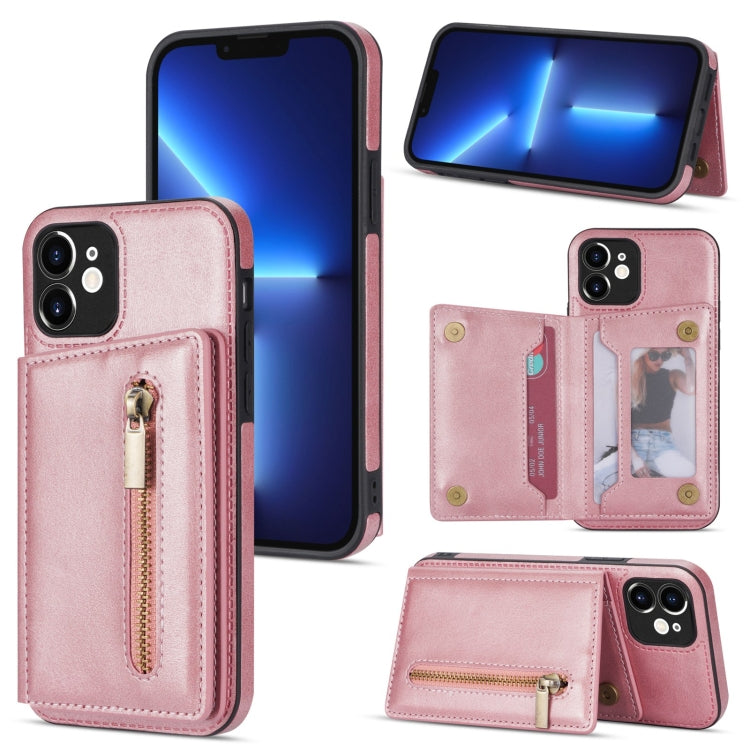 Handyhülle mit Reißverschluss-Kartenhalter, für iPhone 12, für iPhone 12 Pro Max, für iPhone 11, für iPhone 11 Pro