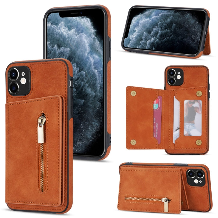 Handyhülle mit Reißverschluss-Kartenhalter, für iPhone 12, für iPhone 12 Pro Max, für iPhone 11, für iPhone 11 Pro