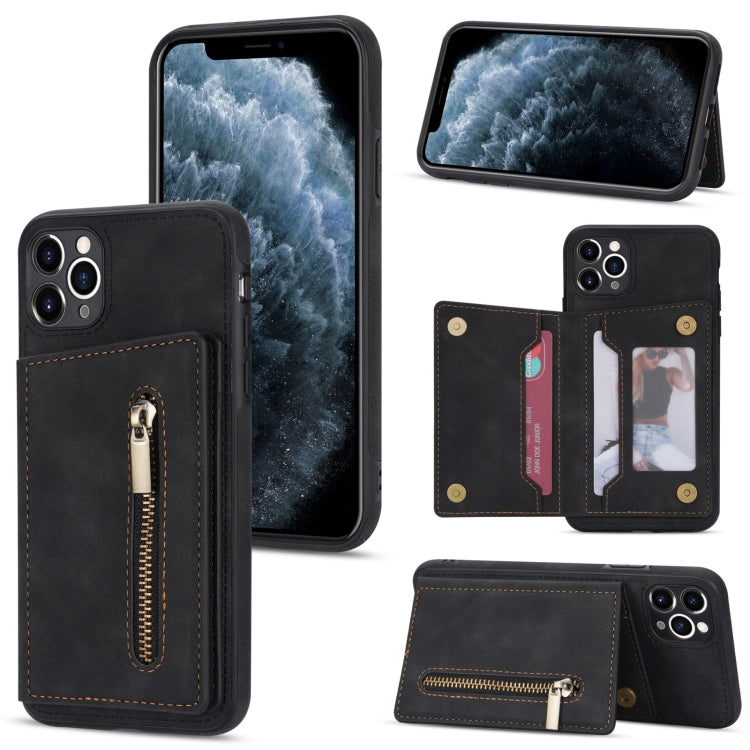 Handyhülle mit Reißverschluss-Kartenhalter, für iPhone 12, für iPhone 12 Pro Max, für iPhone 11, für iPhone 11 Pro