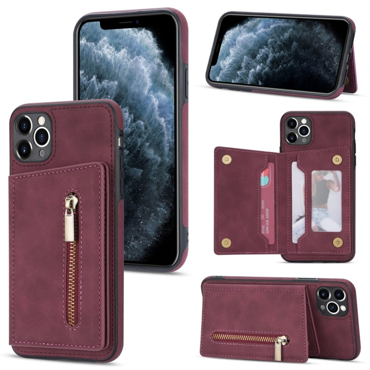Handyhülle mit Reißverschluss-Kartenhalter, für iPhone 12, für iPhone 12 Pro Max, für iPhone 11, für iPhone 11 Pro
