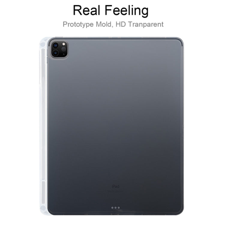 0.75mm Transparent TPU Protective Case with Pen Slot for iPad Pro 11" & 12.9" (2020)
