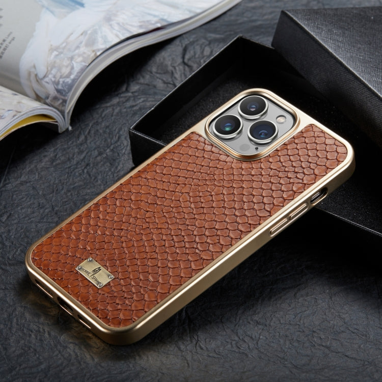 Handyhülle aus PU mit Schlangenledertextur und Galvanisierung, für iPhone 13, für iPhone 13 Pro, für iPhone 13 Pro Max, für iPhone 12 / 12 Pro, für iPhone 12 Pro Max, für iPhone 11
