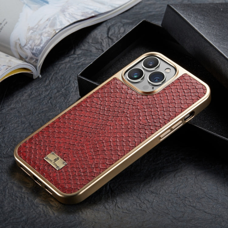 Handyhülle aus PU mit Schlangenledertextur und Galvanisierung, für iPhone 13, für iPhone 13 Pro, für iPhone 13 Pro Max, für iPhone 12 / 12 Pro, für iPhone 12 Pro Max, für iPhone 11