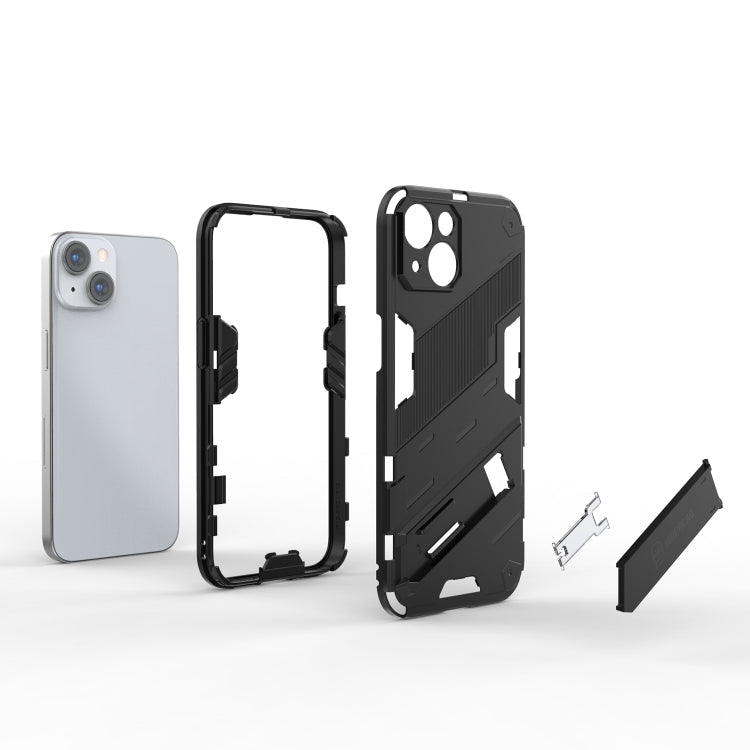 Funda de Teléfono Punk Armor 2 en 1 PC + TPU, Para iPhone 14, Para iPhone 14 Plus, Para iPhone 14 Pro