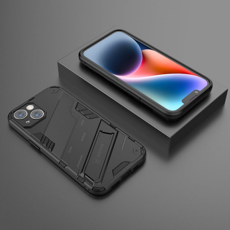 Funda de Teléfono Punk Armor 2 en 1 PC + TPU, Para iPhone 14, Para iPhone 14 Plus, Para iPhone 14 Pro
