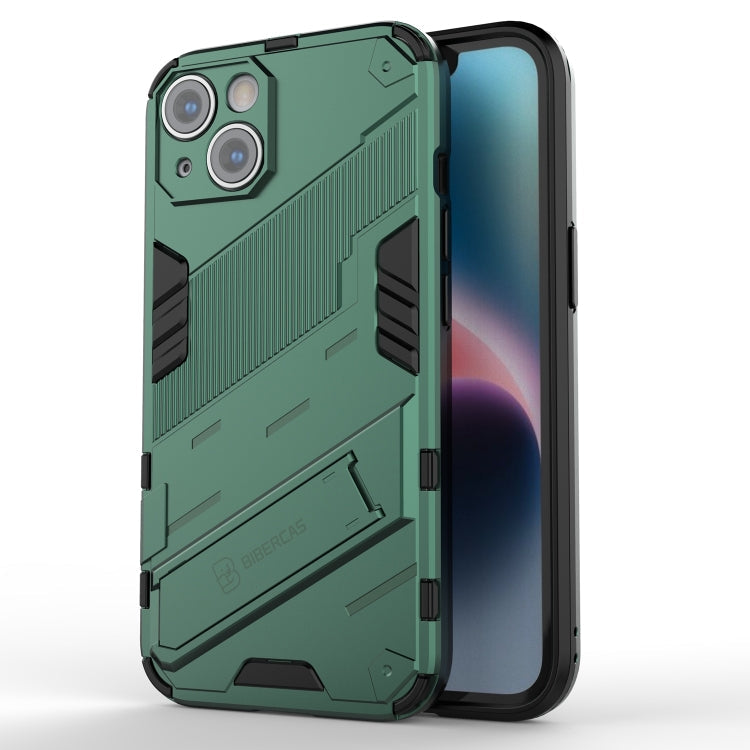 Funda de Teléfono Punk Armor 2 en 1 PC + TPU, Para iPhone 14, Para iPhone 14 Plus, Para iPhone 14 Pro