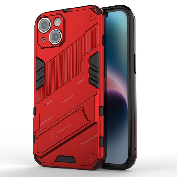 Funda de Teléfono Punk Armor 2 en 1 PC + TPU, Para iPhone 14, Para iPhone 14 Plus, Para iPhone 14 Pro
