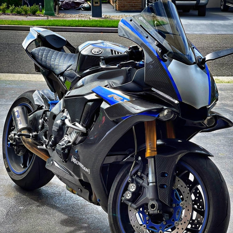 1 par de espejos retrovisores modificados para motocicleta, alerón de viento, espejos laterales giratorios ajustables