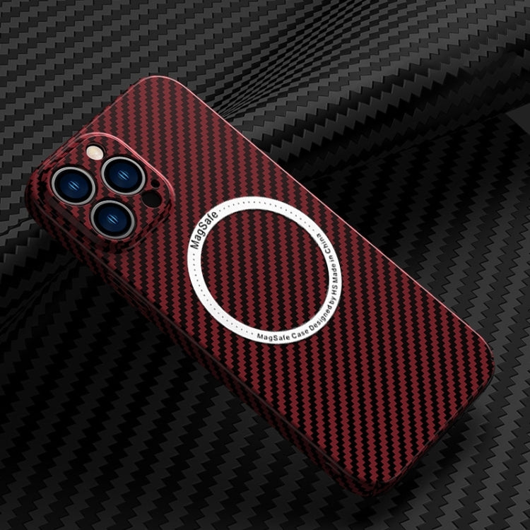 Carbon Fiber Texture MagSafe Phone Case for iPhone 14 Pro Max – Slim & Protective