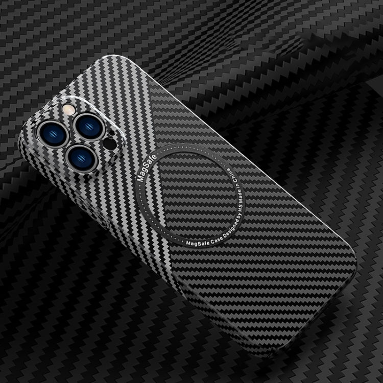 Carbon Fiber Texture MagSafe Phone Case for iPhone 14 Pro Max – Slim & Protective