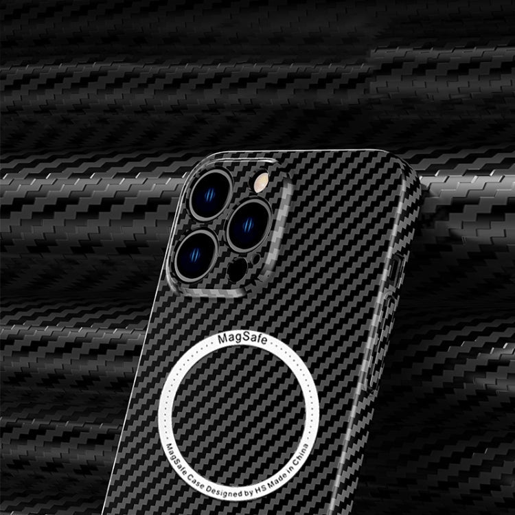 Carbon Fiber Texture MagSafe Phone Case for iPhone 14 Pro Max – Slim & Protective