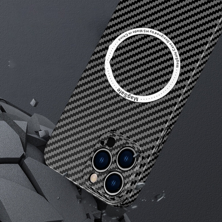 Carbon Fiber Texture MagSafe Phone Case for iPhone 14 Pro Max – Slim & Protective