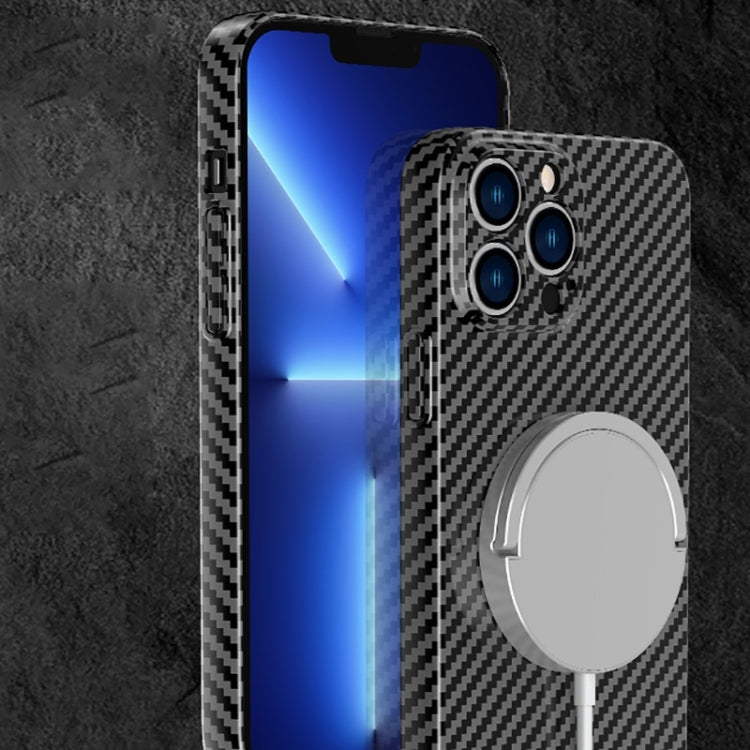 Carbon Fiber Texture MagSafe Phone Case for iPhone 14 Pro Max – Slim & Protective