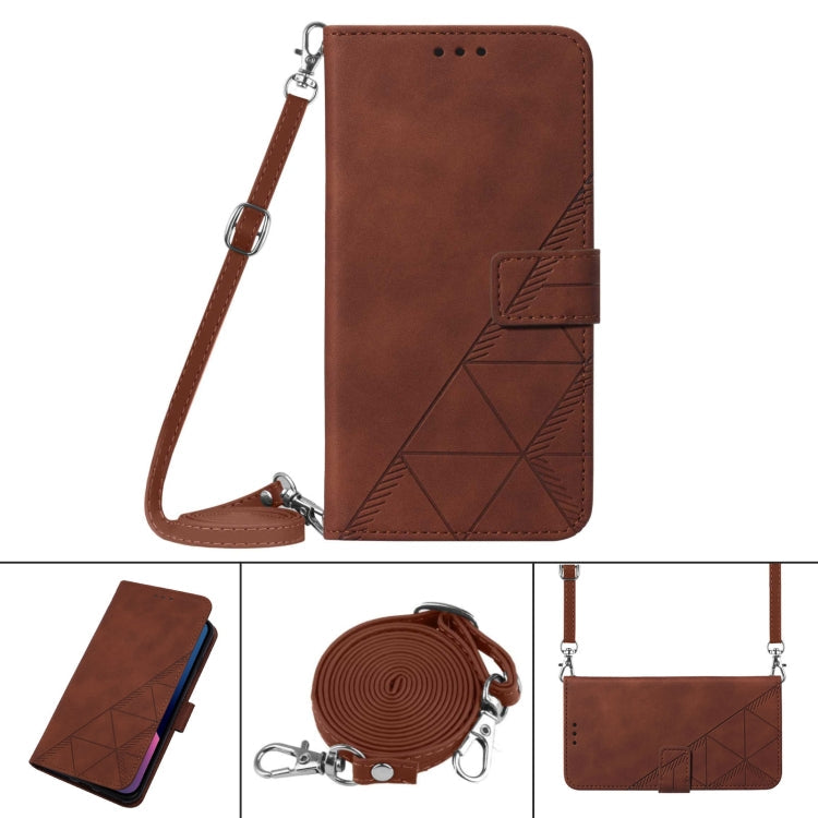 Handytasche aus geprägtem Flip-Leder, zum Umhängen, für iPhone 14, für iPhone 14 Plus, für iPhone 14 Pro, für iPhone 14 Pro Max