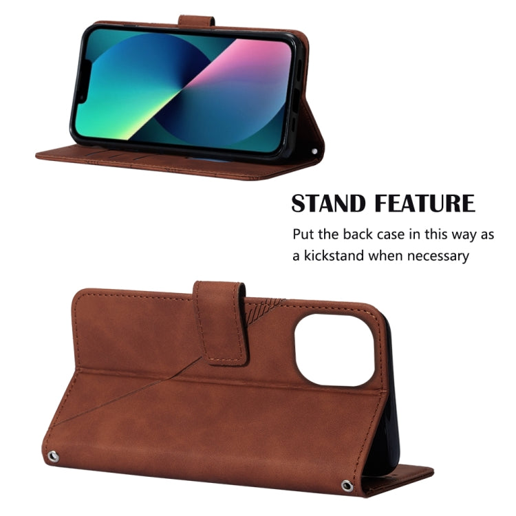 Handytasche aus geprägtem Flip-Leder, zum Umhängen, für iPhone 14, für iPhone 14 Plus, für iPhone 14 Pro, für iPhone 14 Pro Max