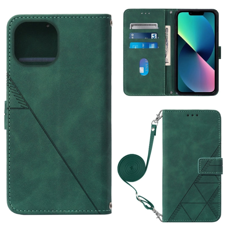 Handytasche aus geprägtem Flip-Leder, zum Umhängen, für iPhone 14, für iPhone 14 Plus, für iPhone 14 Pro, für iPhone 14 Pro Max
