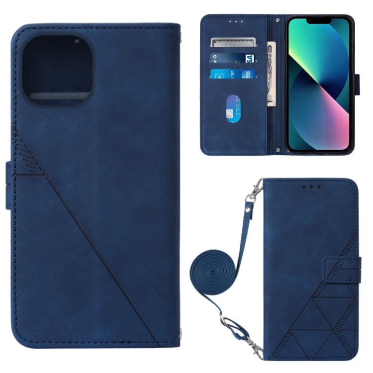 Handytasche aus geprägtem Flip-Leder, zum Umhängen, für iPhone 14, für iPhone 14 Plus, für iPhone 14 Pro, für iPhone 14 Pro Max